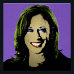 Poster Purple Kamala Harris Pop Art<br><div class="desc">Political Pop Art Gear et Political Gifts from PolitiClothes.com & PolitiCardz.com Trouvez les cadeaux politiques et électoraux les plus uniques, y compris : T-shirts politiques, Stickers politiques, Boutons politiques, Affiches politiques, Épingles politiques, Cartes politiques, Mugs politiques, Affiches politiques, Signes politiques et plus encore! Art politique et équipement : http://www.PolitiClothes.com Cartes...</div>
