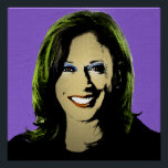 Poster Purple Kamala Harris Pop Art<br><div class="desc">Political Pop Art Gear et Political Gifts from PolitiClothes.com & PolitiCardz.com Trouvez les cadeaux politiques et électoraux les plus uniques, y compris : T-shirts politiques, Stickers politiques, Boutons politiques, Affiches politiques, Épingles politiques, Cartes politiques, Mugs politiques, Affiches politiques, Signes politiques et plus encore! Art politique et équipement : http://www.PolitiClothes.com Cartes...</div>