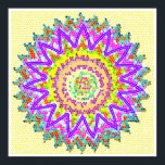 Poster PURPLE Star Sparkling Chakra<br><div class="desc"></div>