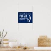 Poster Put the toilet seat back down | Custom Color (Kitchen)
