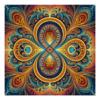 Puzzle d'art fractal vibrant