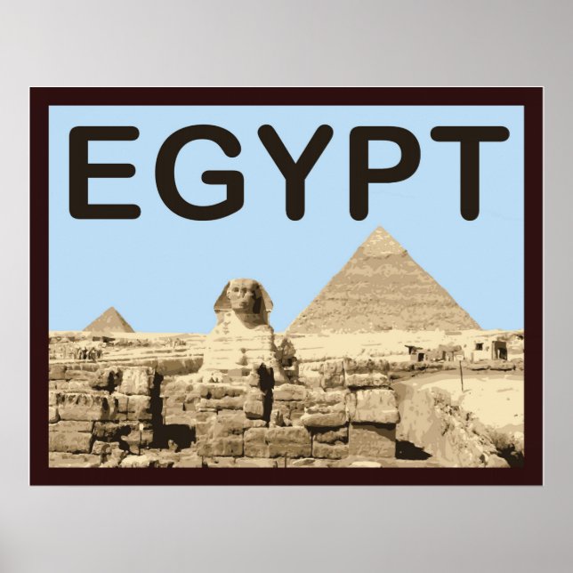 Poster Pyramide égyptienne de Khafre (Devant)