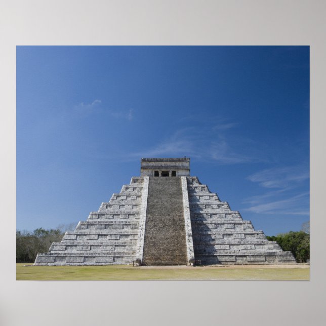 Poster Pyramide maya, matin de mars (Devant)