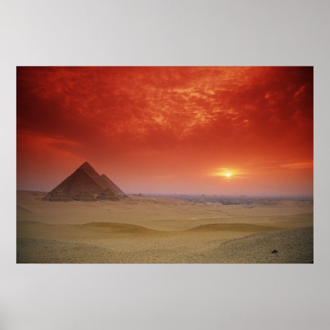 Poster Pyramides d'Egypte à travers le Stargate (Devant)