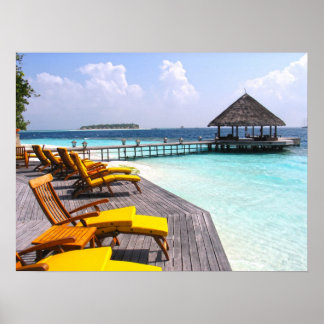 Poster quai des Maldives