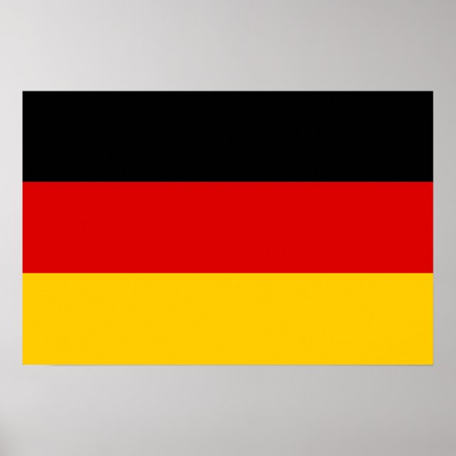 Poster Qualité du drapeau allemand (Devant)