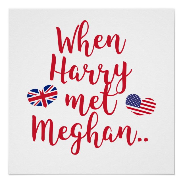 Poster Quand Harry a rencontré Meghan | Fun Mariage royal (Devant)