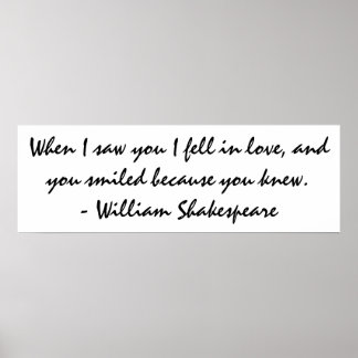 Poster Quand je vous ai vu, je suis tombé amoureux - Wall