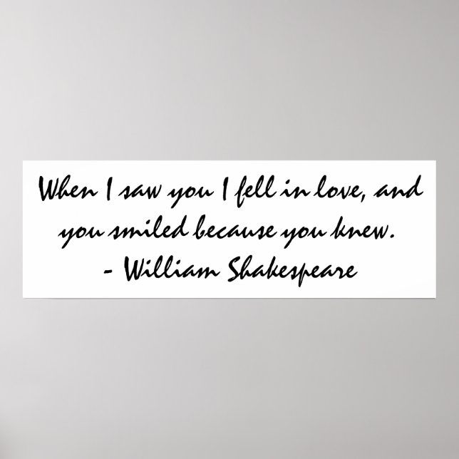 Poster Quand je vous ai vu, je suis tombé amoureux - Wall (Devant)