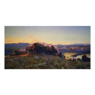Poster Quand la terre appartenait à Dieu par C.M. Russell