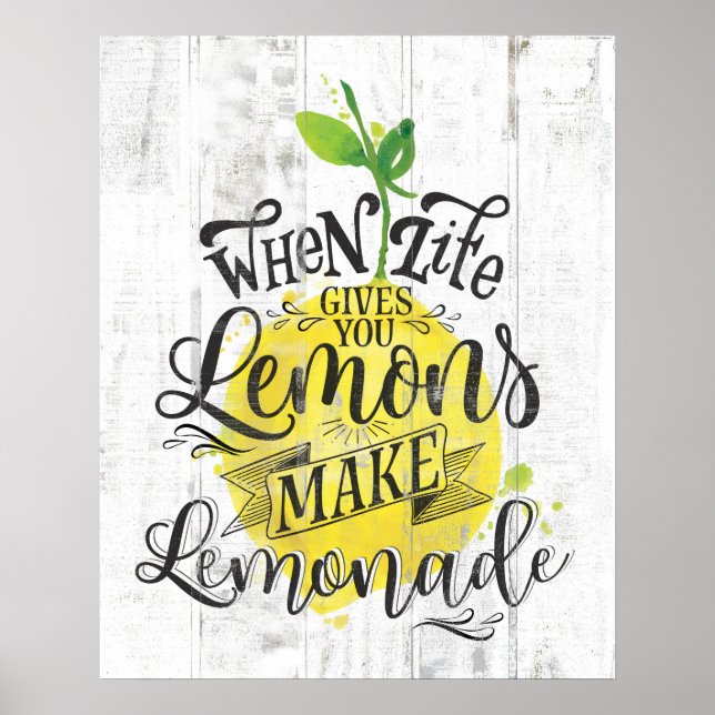 Poster "Quand La Vie Vous Donne Des Citrons, Faite (Devant)