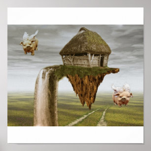 Poster Quand les porcs volent