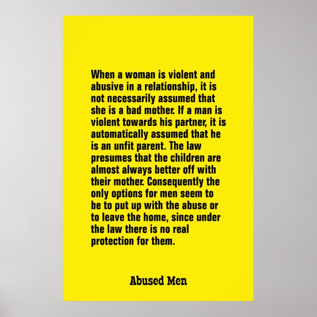 Poster Quand Une Femme Est Violente Et Abusive ... (Devant)