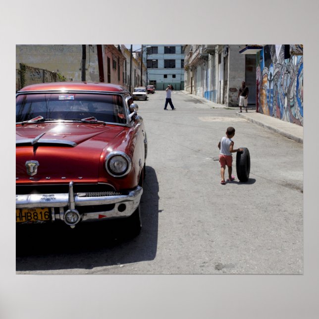 Poster quartier African Hamel, La Havane, Cuba, UNESCO (Devant)