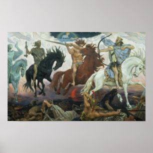 Poster quatre cavaliers d'Apocalypse Viktor Vasnet