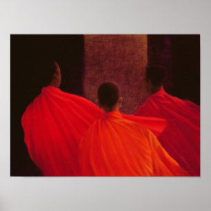 Poster Quatre moines