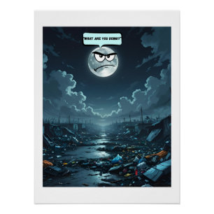 Poster Que Faites-Vous ? - Si La Lune Peut Parler