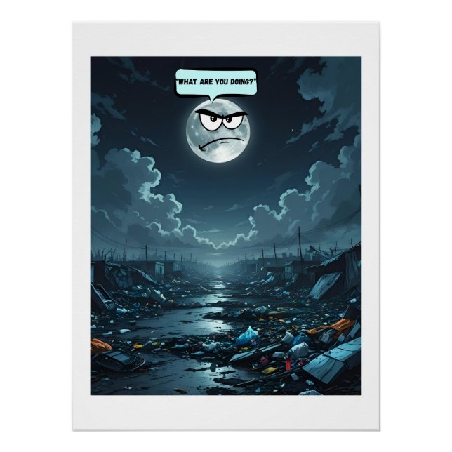 Poster Que Faites-Vous ? - Si La Lune Peut Parler (Devant)