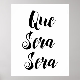 Poster Que Sera Sera