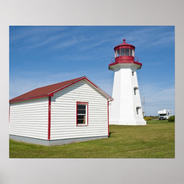 Poster Québec, Canada. Phare du Cap D'Espoir. (Devant)