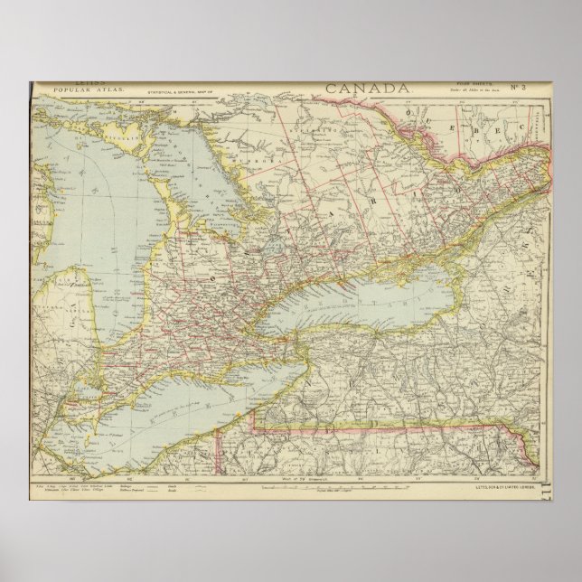 Poster Québec, Ontario, Canada (Devant)