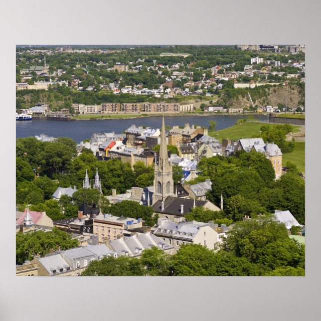Poster Québec, Québec, Canada. En regardant vers le bas (Devant)