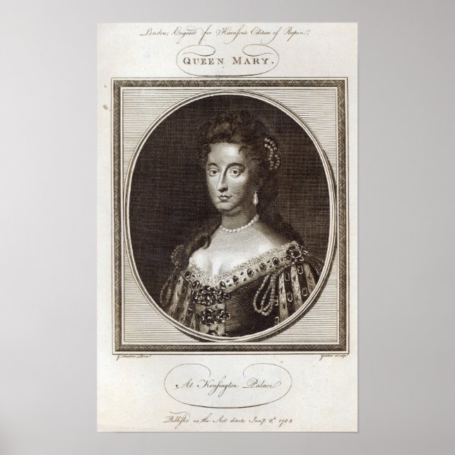 Poster Queen Mary au Palais de Kensington (Devant)