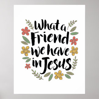 Poster Quel Ami nous avons en Jésus Imprimer