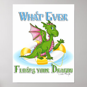 Poster Quel Que Soit Ce Qui Flotte Votre Dragon Mignonne