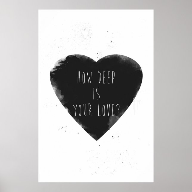 Poster quelle profondeur est votre amour (Devant)