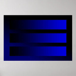 Poster quelques dégradés bleus