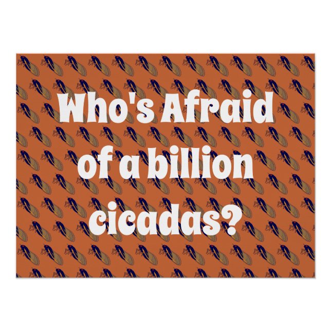 Poster Qui a peur d’un milliard de Cicadas ? (Devant)