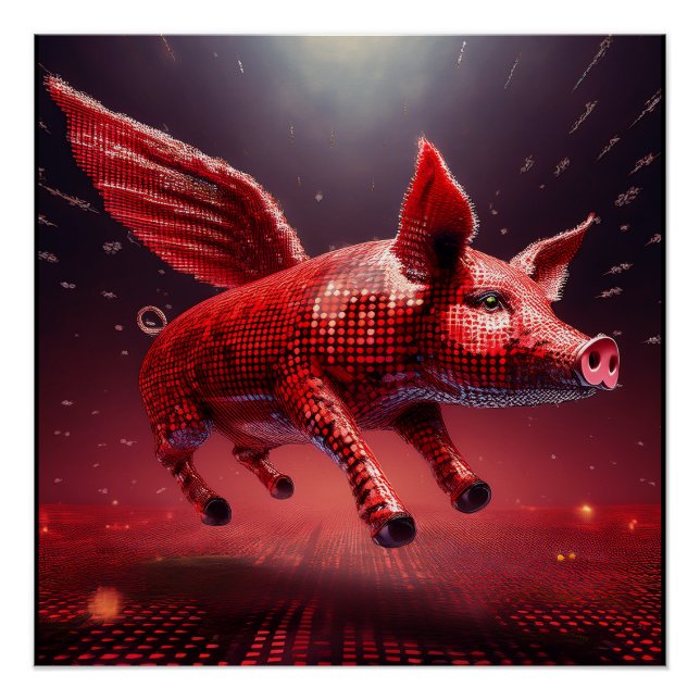 Poster Qui dit que les cochons ne peuvent pas voler ! Chi (Devant)