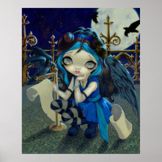Poster Quoth the Raven Nevermore ART IMPRIMER fée gothiqu