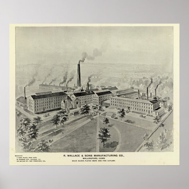 Poster R Wallace & Sons Mfg Co (Devant)