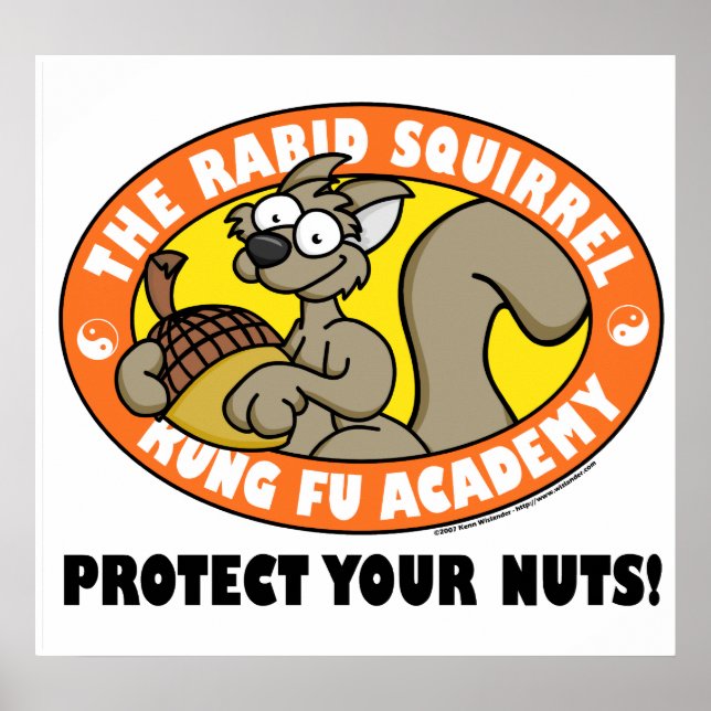 Poster Rabid Squirrel Kung Fu (Devant)
