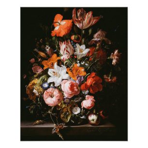 Poster Rachel Ruysch - fleurs dans un verre Vase1704