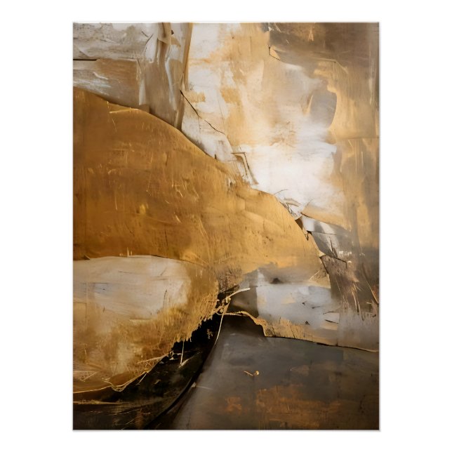 Poster Racines Abstraites rustiques (Devant)