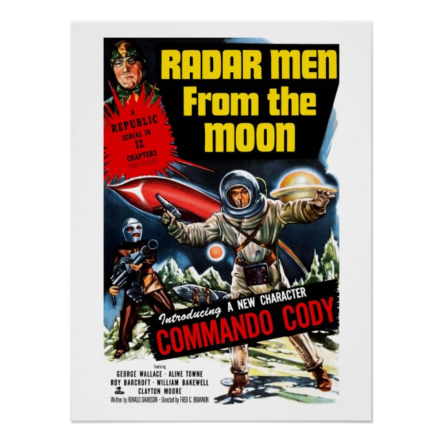 Poster Radar Men from the Moon (1952) (Devant)