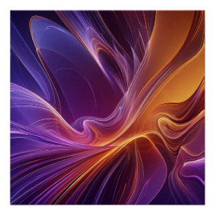 Poster Radiant orange purple