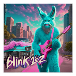 Poster Radiant Rocker: Bigfoot Bunny Shreds - A Blink-182