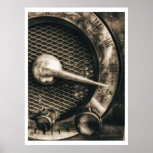 Poster radio vintage