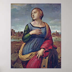 Poster Raffael - Sainte Catherine d'Alexandrie