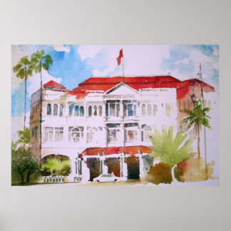 POSTER RAFFLES HOTEL PAR VIC REYES