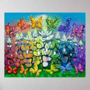 Poster Rainbow Bluebonnets