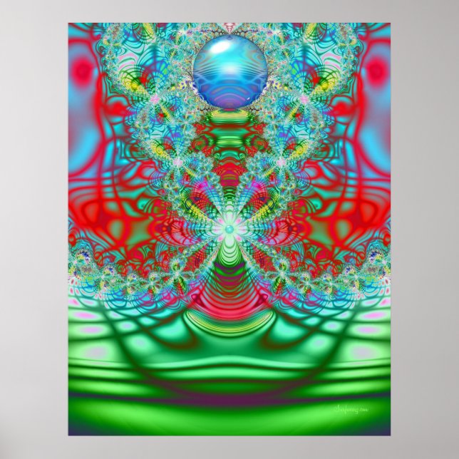 Poster Rainbow Dream des années 60 (Devant)