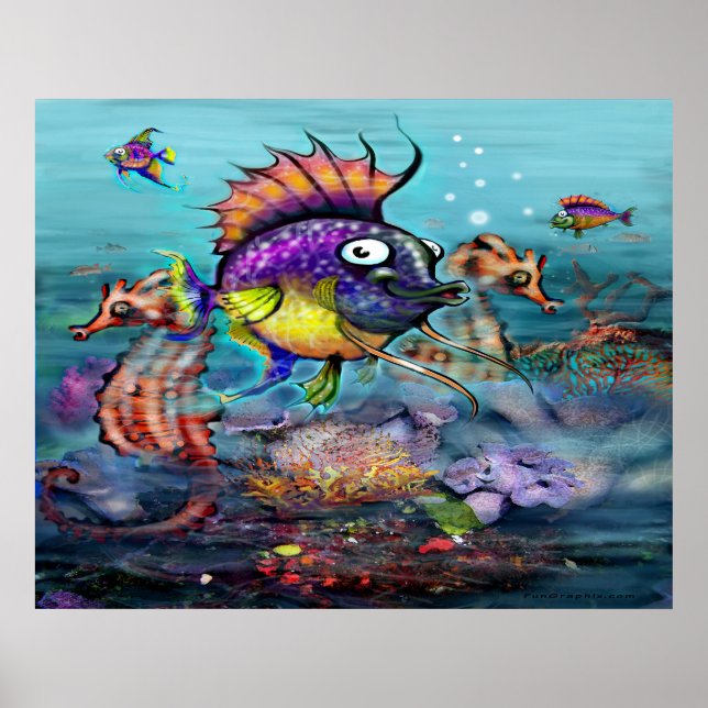 Poster Rainbow Fish (Devant)