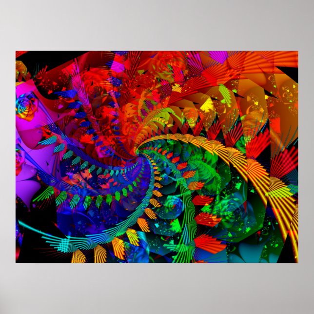 Poster Rainbow Forest (Devant)