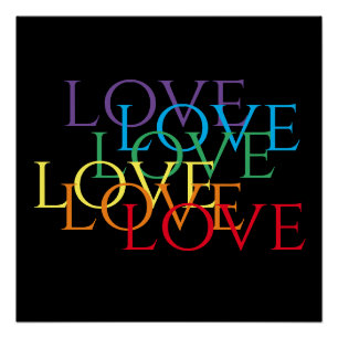 Poster RAINBOW LOVE II 20x20