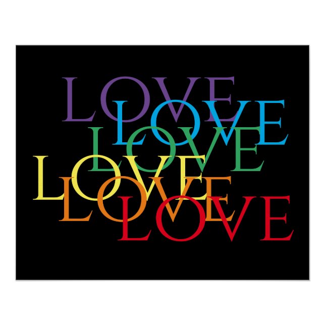 Poster RAINBOW LOVE II 25x20 (Devant)